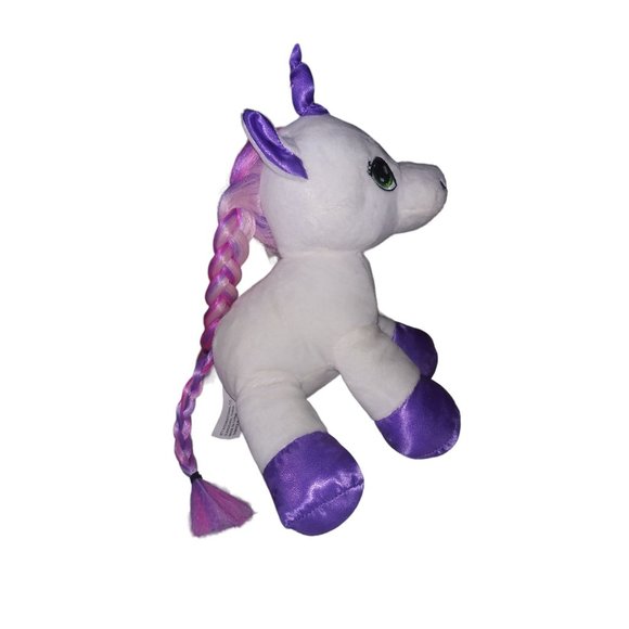 Claires Club Unicorn Play and Sound Stuffed Animal Glimmer Purple Feet Musical P - Picture 5 of 12